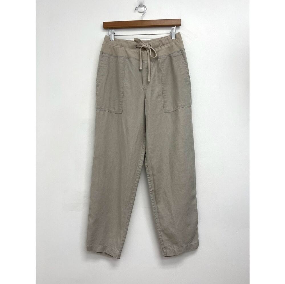James Perse Linen Utility Drawstring Waist Lightweight Lounge Pants Size 1 Small